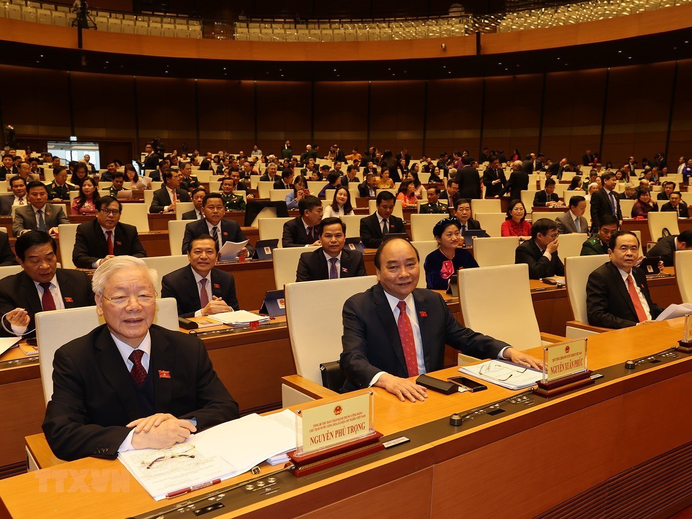Tong Bi thu, Chu tich nuoc du khai mac Ky hop 11, Quoc hoi khoa XIV hinh anh 3