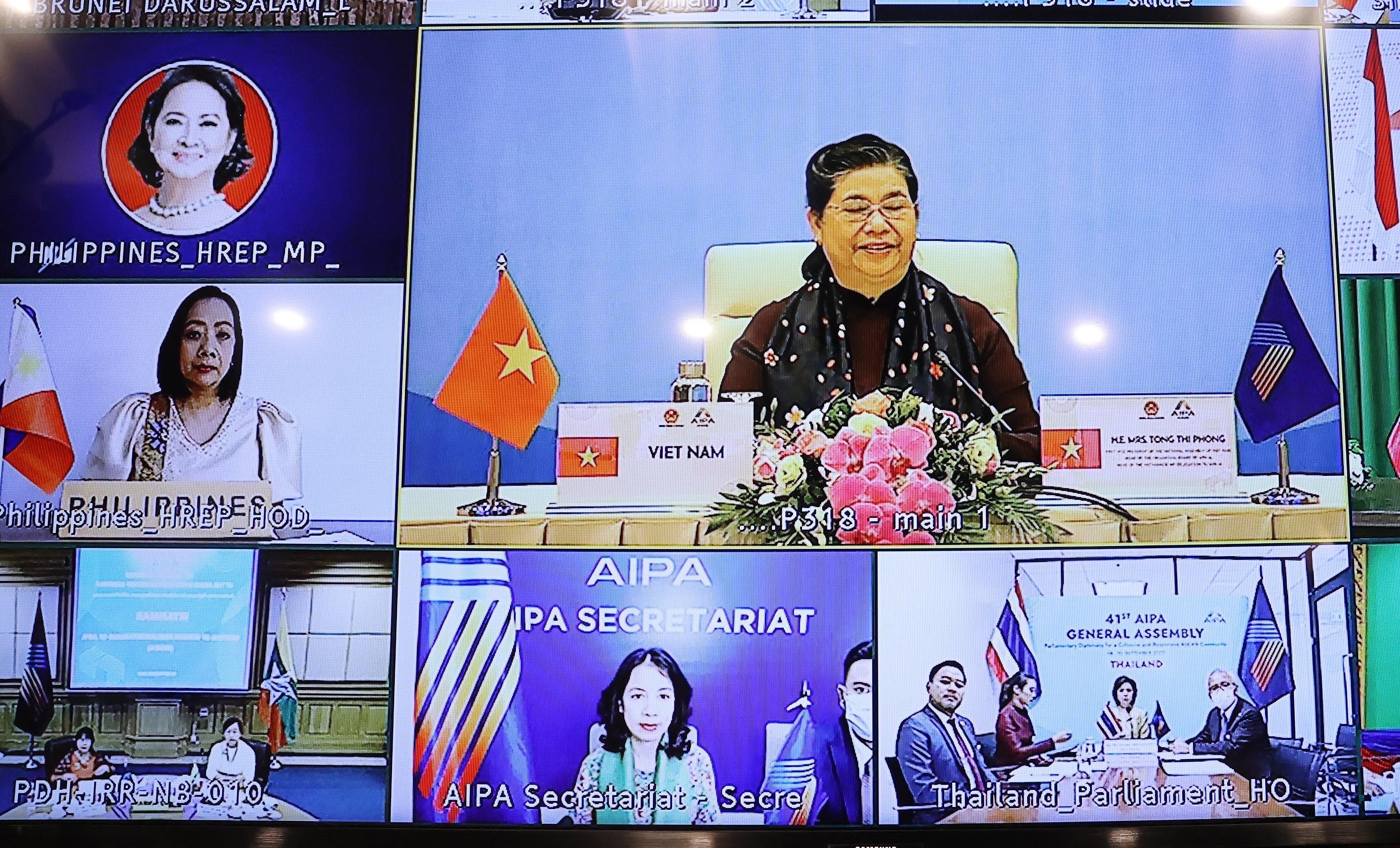 组图： 东盟议会联盟女议员（WAIPA）会议以视频形式召开 hinh anh 7