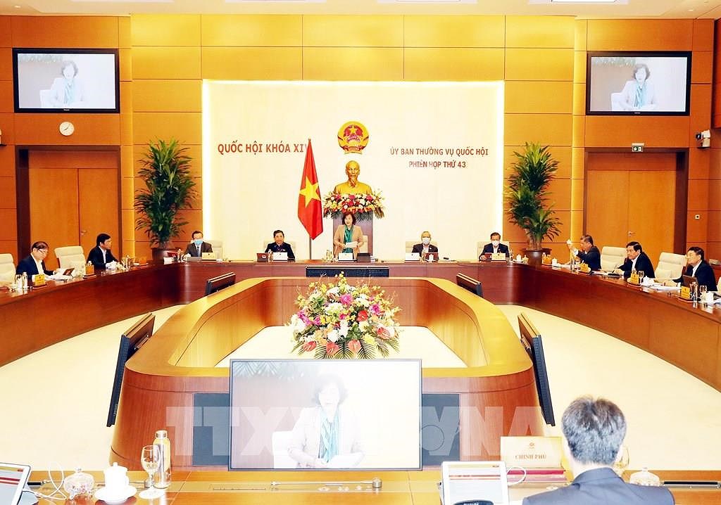 越南国会常务委员会第43次会议开幕 听取有关疫情防控工作报告 hinh anh 1