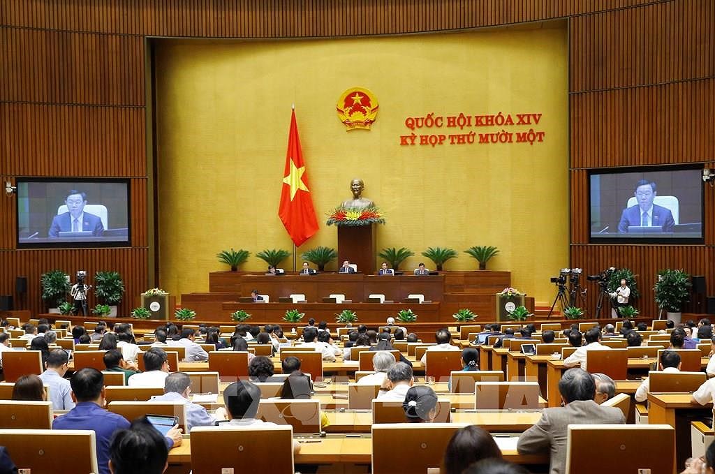 越南第十四届国会第十一次会议：提请国会批准任命部分政府副总理、部长和政府其他成员的名单 hinh anh 1