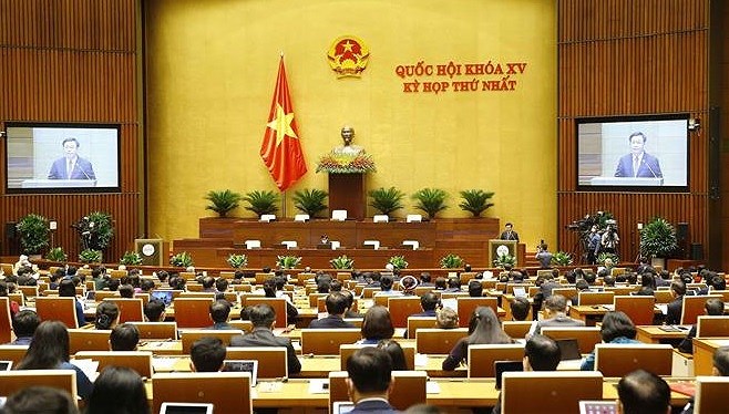 越南第十五届国会第一次会议隆重开幕 hinh anh 1