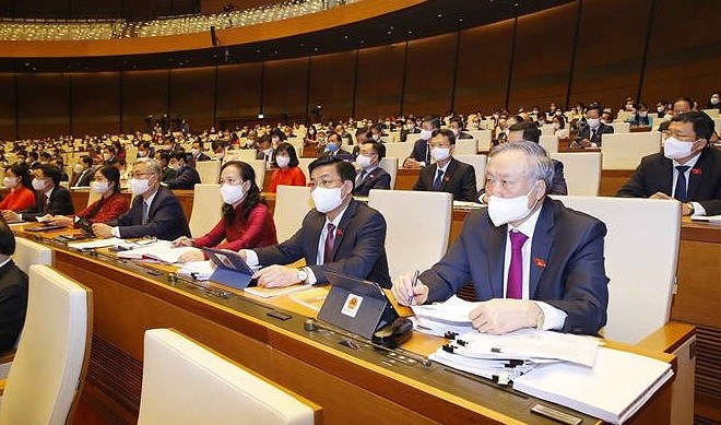 越南第十五届国会第一次会议：对2021-2026年任期政府组织结构做出决定 hinh anh 1