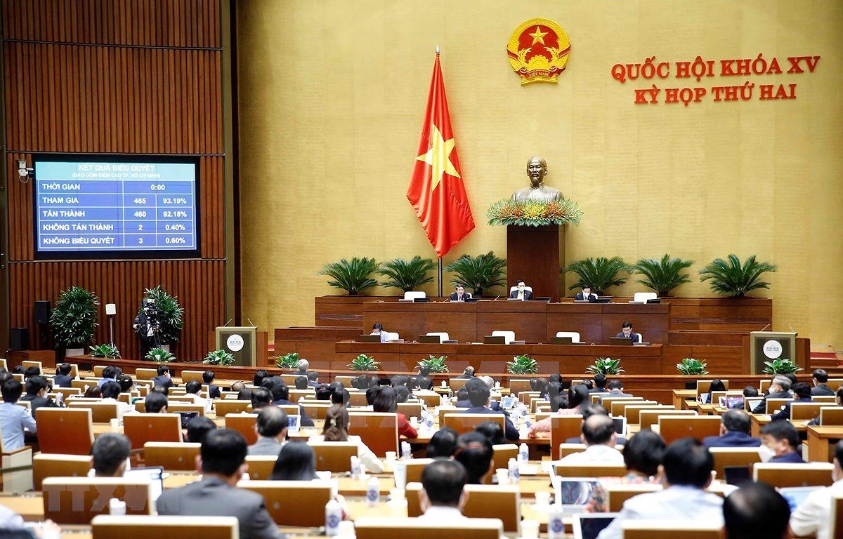 越南第十五届国会第二次会议：通关于2022年中央财政预算分配方案的决议 hinh anh 1