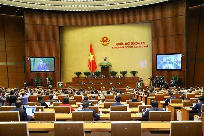 越南第十五届国会第一次特别会议落幕 hinh anh 1