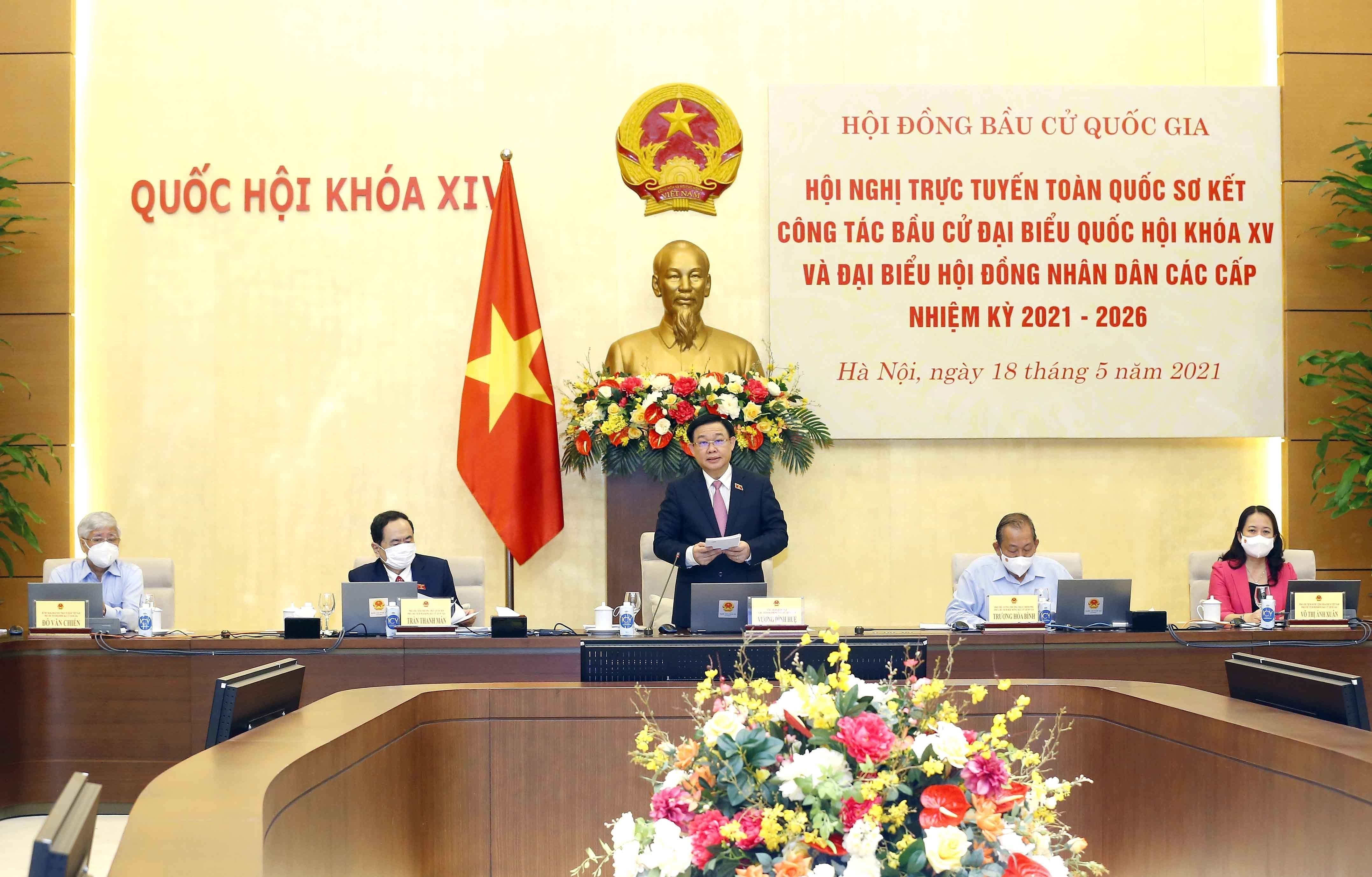 Second national conference on general elections held hinh anh 1