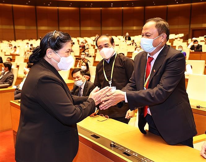 NA Chairwoman meets ethnic minorities delegates hinh anh 4