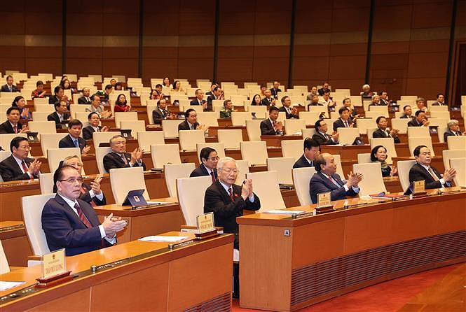 10th session of 14th National Assembly opens hinh anh 1