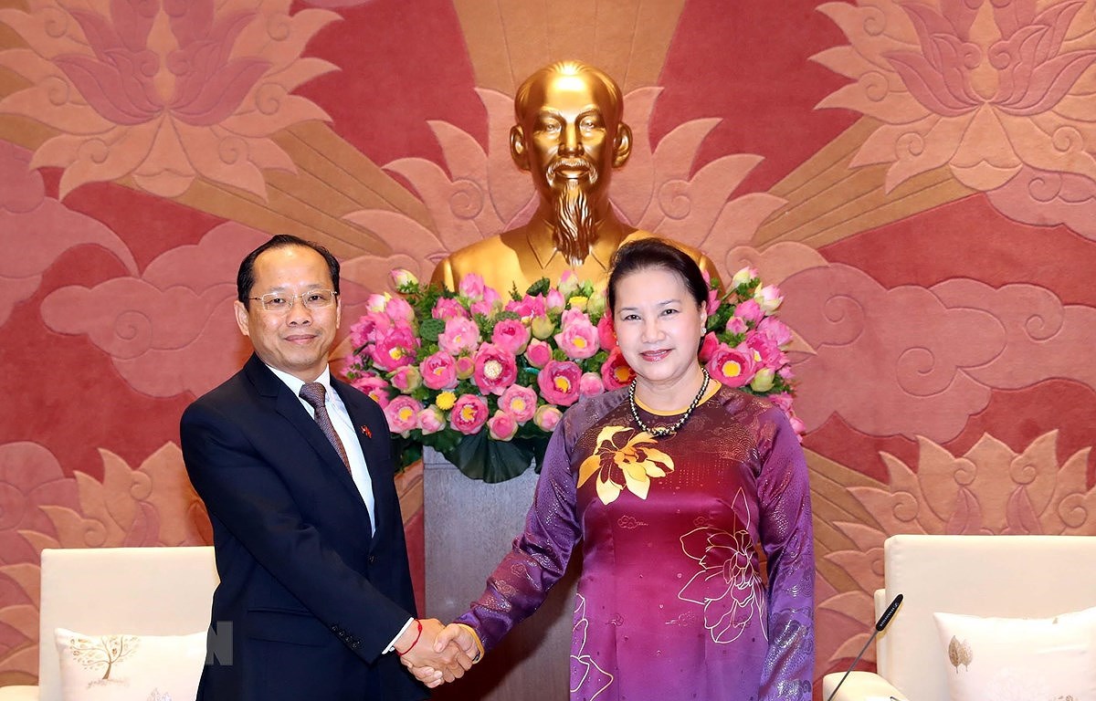 NA Chairwoman welcomes new Cambodian Ambassador hinh anh 1