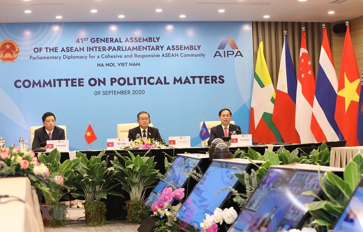 AIPA Committee on Political Matters holds online meeting hinh anh 1