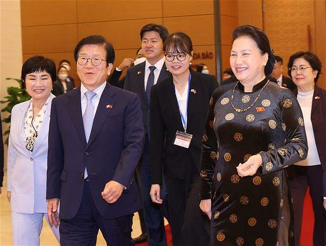 Korean top legislator wraps up visit to Vietnam hinh anh 1