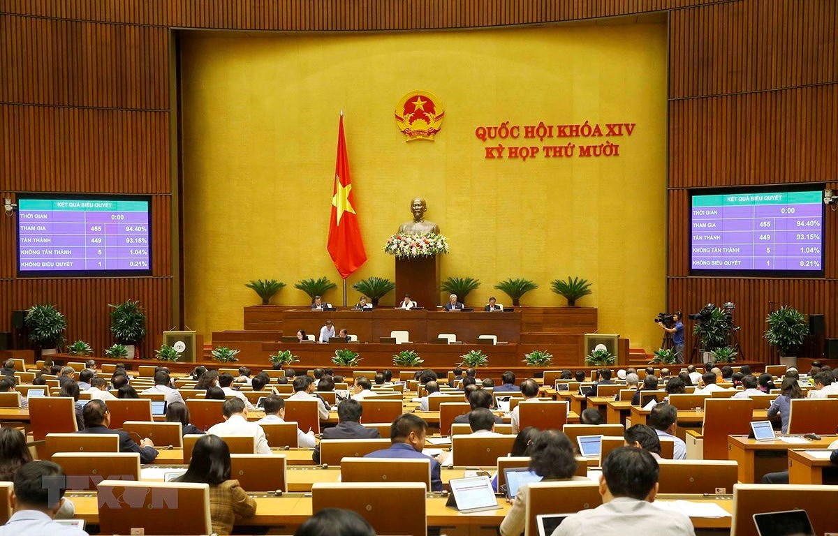 14th National Assembly adopts revised laws hinh anh 1