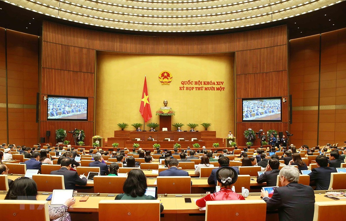 Three important reports delivered on first working day of NA's 11th session hinh anh 1