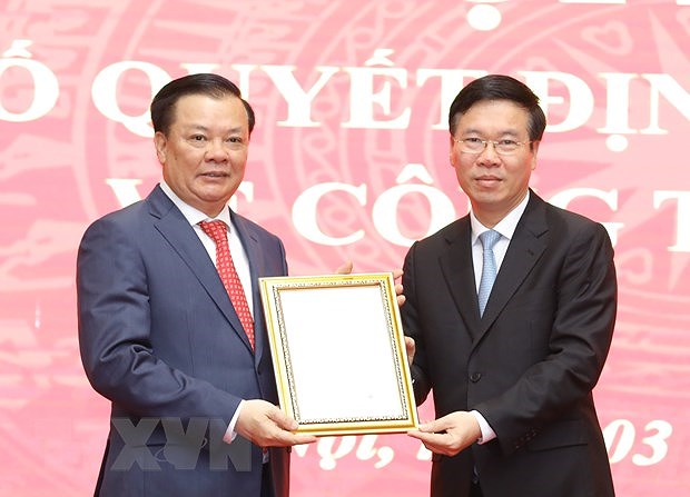 Politburo member Dinh Tien Dung assigned as Secretary of Hanoi Party Committee hinh anh 1