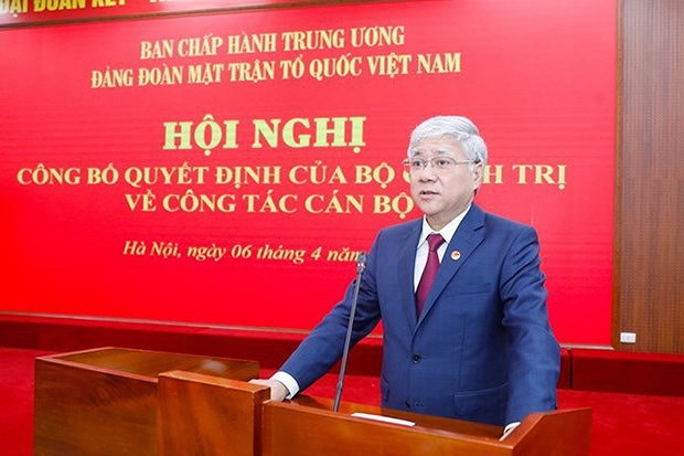 Party Delegation of Vietnam Fatherland Front has new chief hinh anh 1
