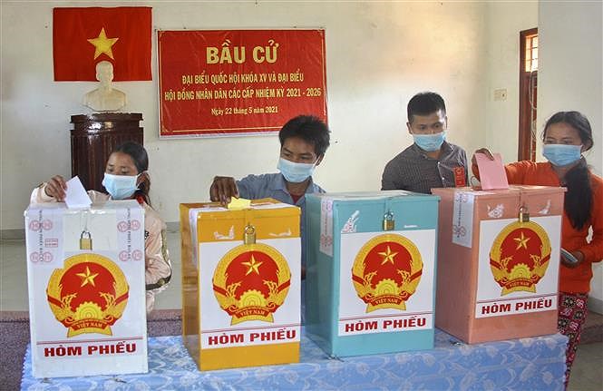 Early elections held in remote areas of Binh Dinh province hinh anh 1