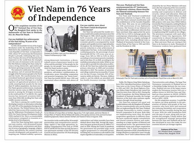 Vietnamese Ambassador’s writing featured on Thai printed newspaper hinh anh 1