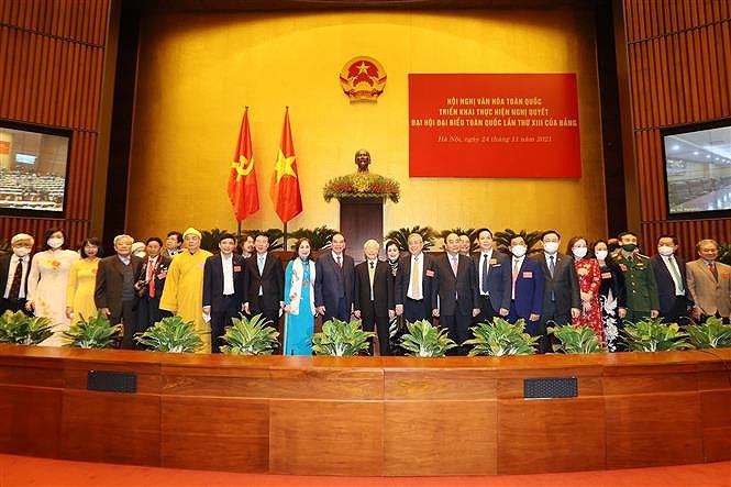 Party leader urges continuing national culture building, preservation and development hinh anh 2