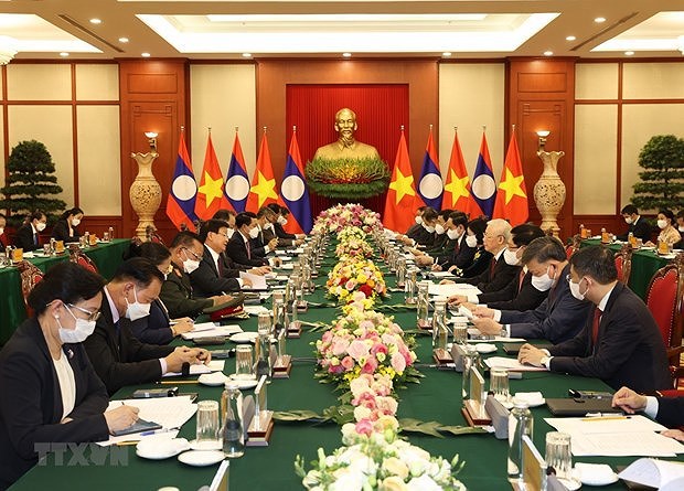 Vietnam-Lao special relations continue to be nurtured hinh anh 1