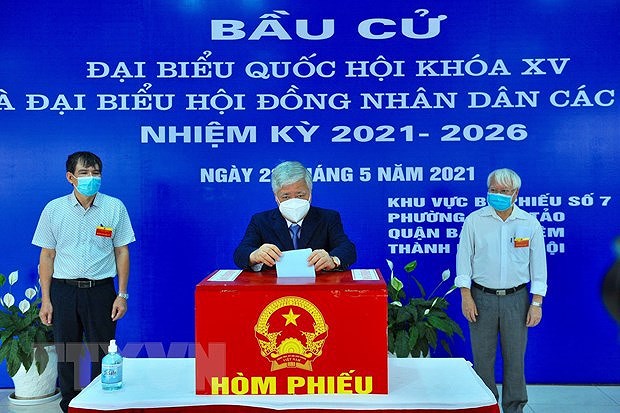 Primeras imagenes de elecciones legislativas en Vietnam hinh anh 1