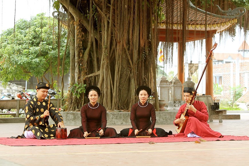Dong Mon, cuna de Ca Tru o canto ceremonial de Vietnam hinh anh 1