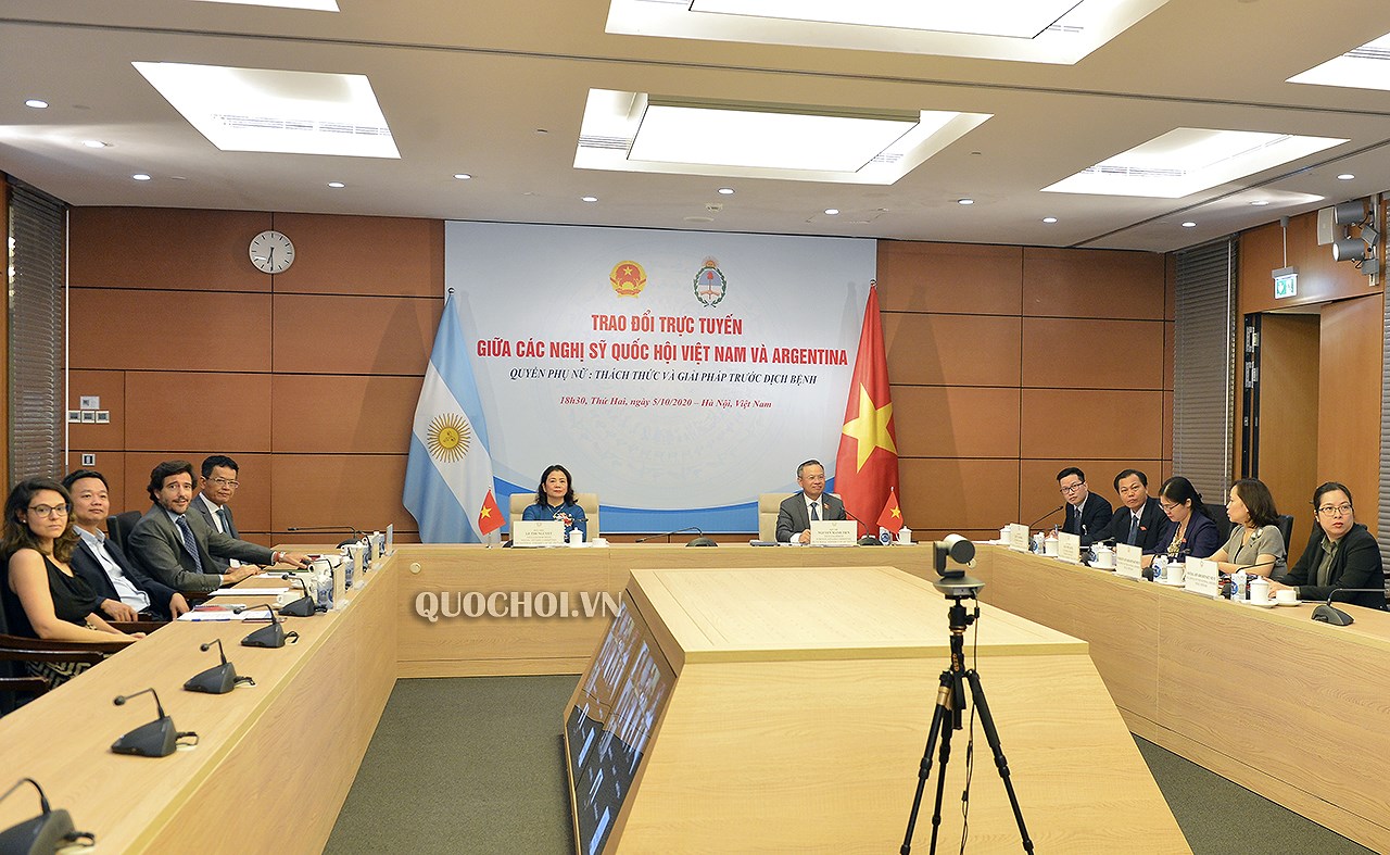 Parlamentarios de Vietnam y Argentina realizan intercambio virtual hinh anh 1