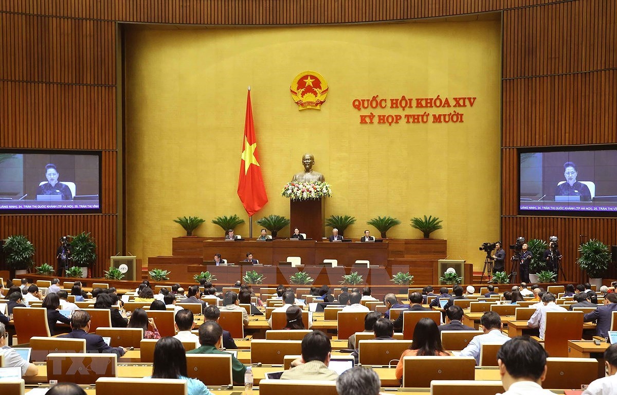 Proseguira la Asamblea Nacional de Vietnam sesiones de interpelaciones y trabajos del personal hinh anh 1