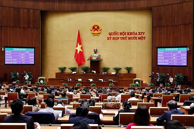 Realizan proceso de eleccion a presidentes del Parlamento y Consejo Electoral Nacional de Vietnam hinh anh 1