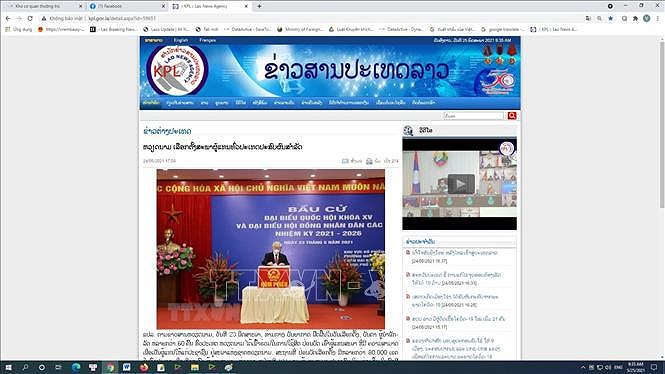 Periodicos laosianos destacan exito de elecciones legislativas de Vietnam hinh anh 1