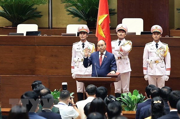 Felicitan Laos y China a reelegidos dirigentes vietnamitas hinh anh 1