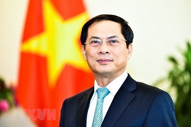 Le chef de la diplomatie chinoise felicite le ministre des Affaires etrangeres Bui Thanh Son hinh anh 1