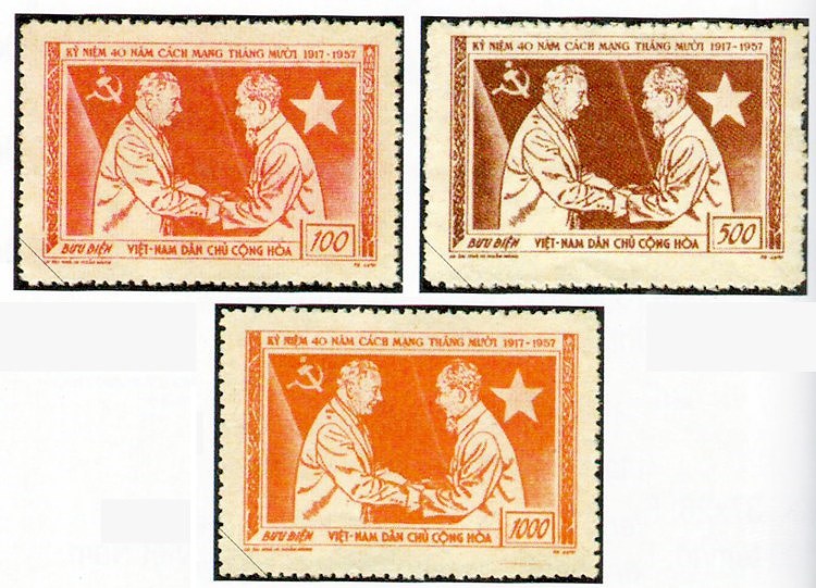 Коллекция марок о президенте Хо Ши Мине hinh anh 3