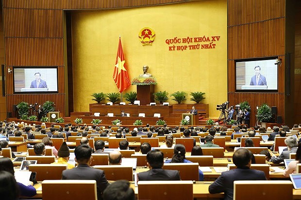 Открытие особои сессии Национального собрания: новые кадры и безопасныи зал заседании hinh anh 2