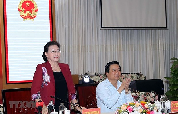 Председатель НС просит Лонган содеиствовать развитию региональных связеи hinh anh 1