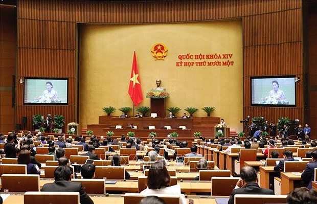 НС, президент страны и правительство представили рабочие отчеты НС 14-го созыва hinh anh 1