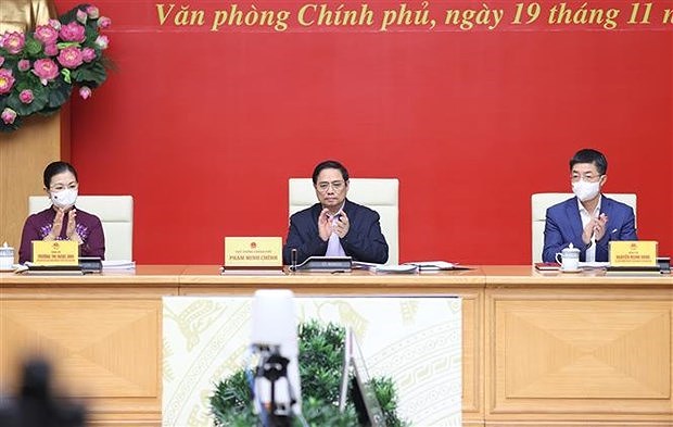 Премьер-министр Фам Минь Тьинь встретился с избирателями в городе Кантхо hinh anh 1