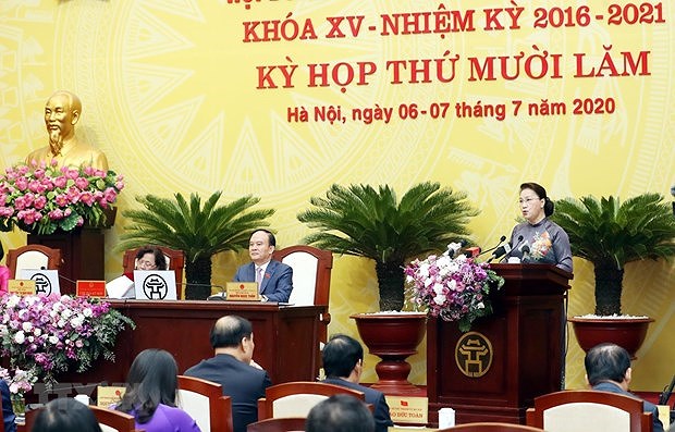 Председатель НС приветствует усилия по социально-экономическому развитию Ханоя hinh anh 1